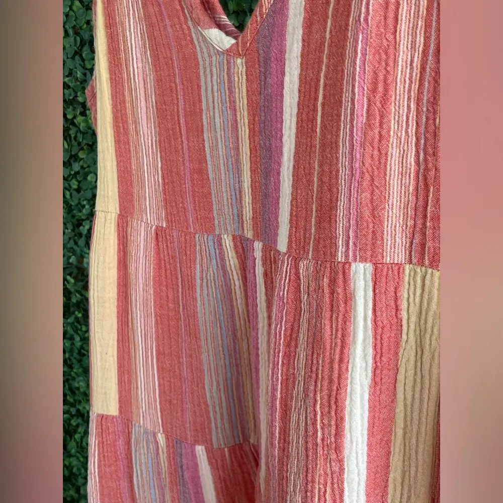 NWOT -  Pink Striped Corinne Maxi | Sz Large - Image 9