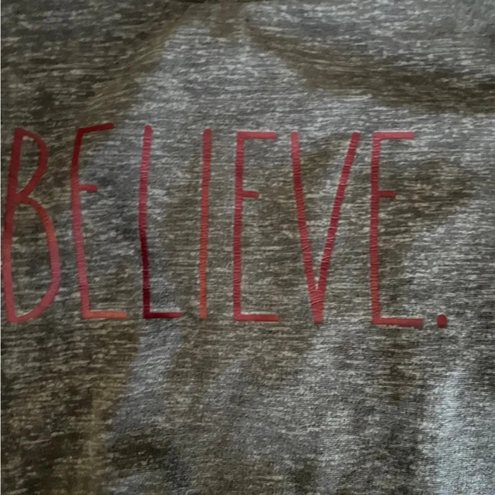 Christmas Rae Dunn holiday long sleeve “Believe” - Image 2