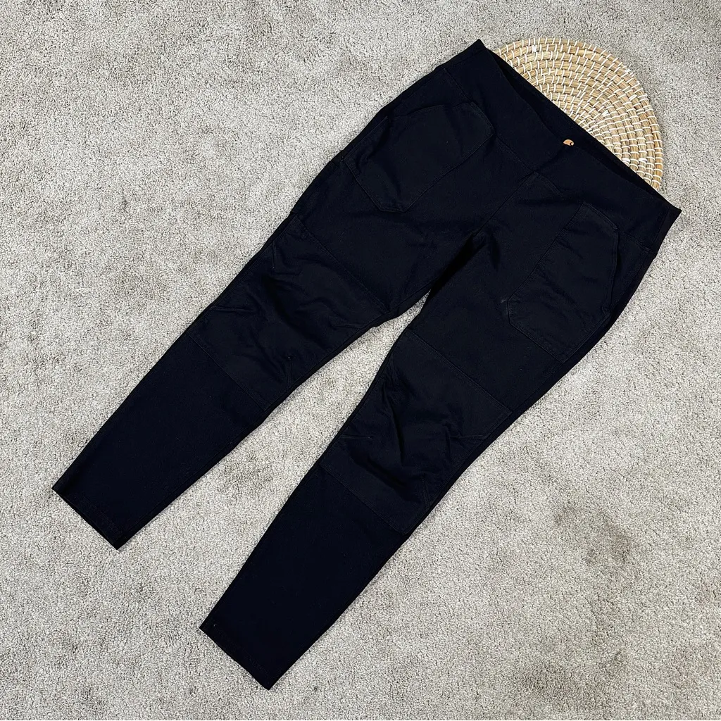 Carhartt Women’s Fitted G Force Pull On Leggings Midweight Utility in Black L - Image 3