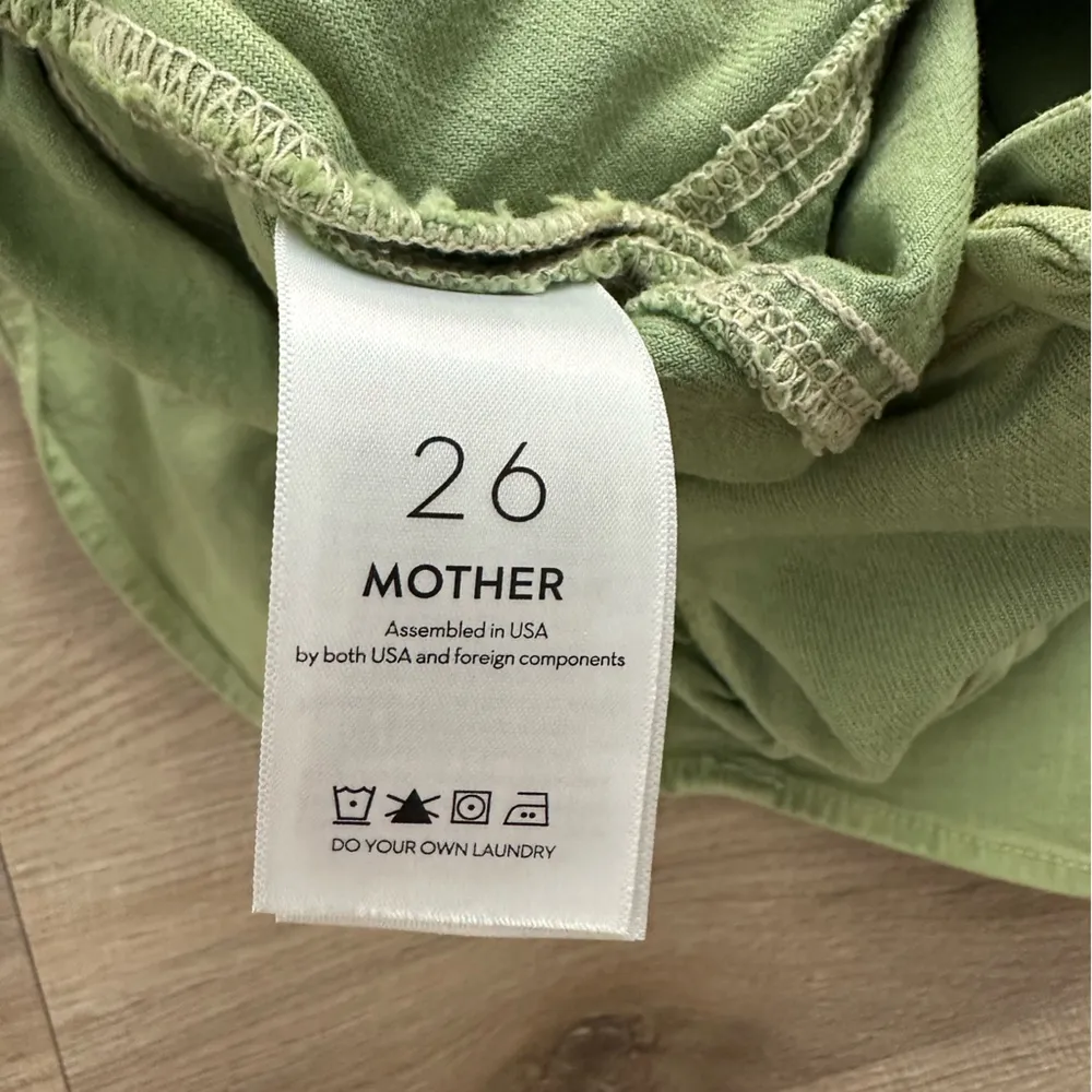 MOTHER The Ruffle Mini Skirt Size 26 Green - Image 8