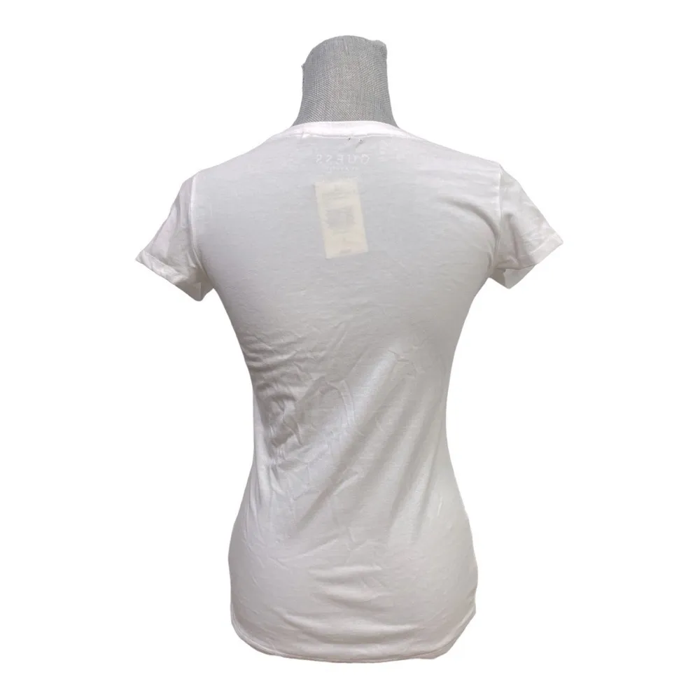 GUESS Women's Vintage Magazine Organic Cotton Short-Sleeve
Tee Size S - Image 4