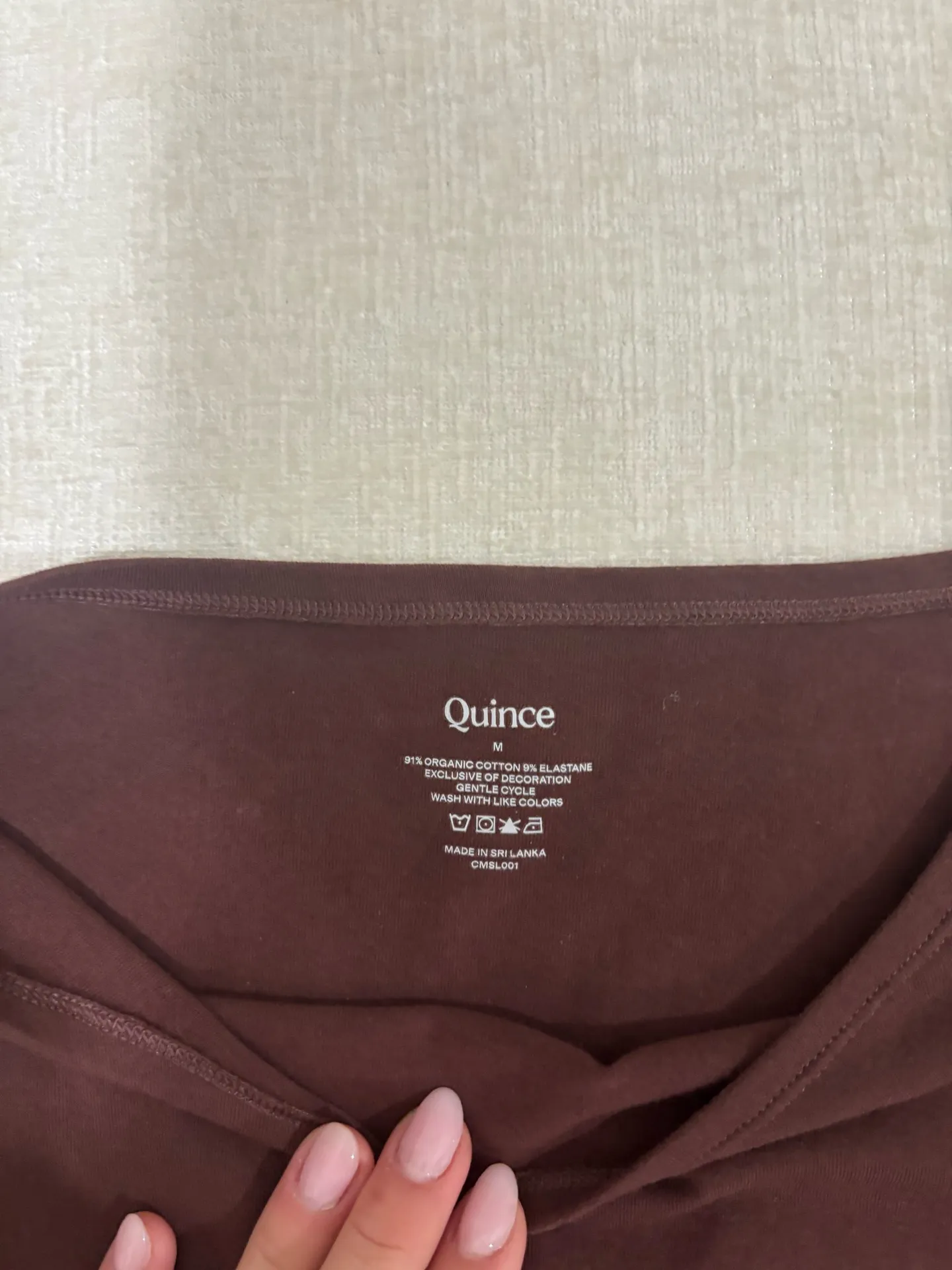 Quince  boatneck brown top - Image 3