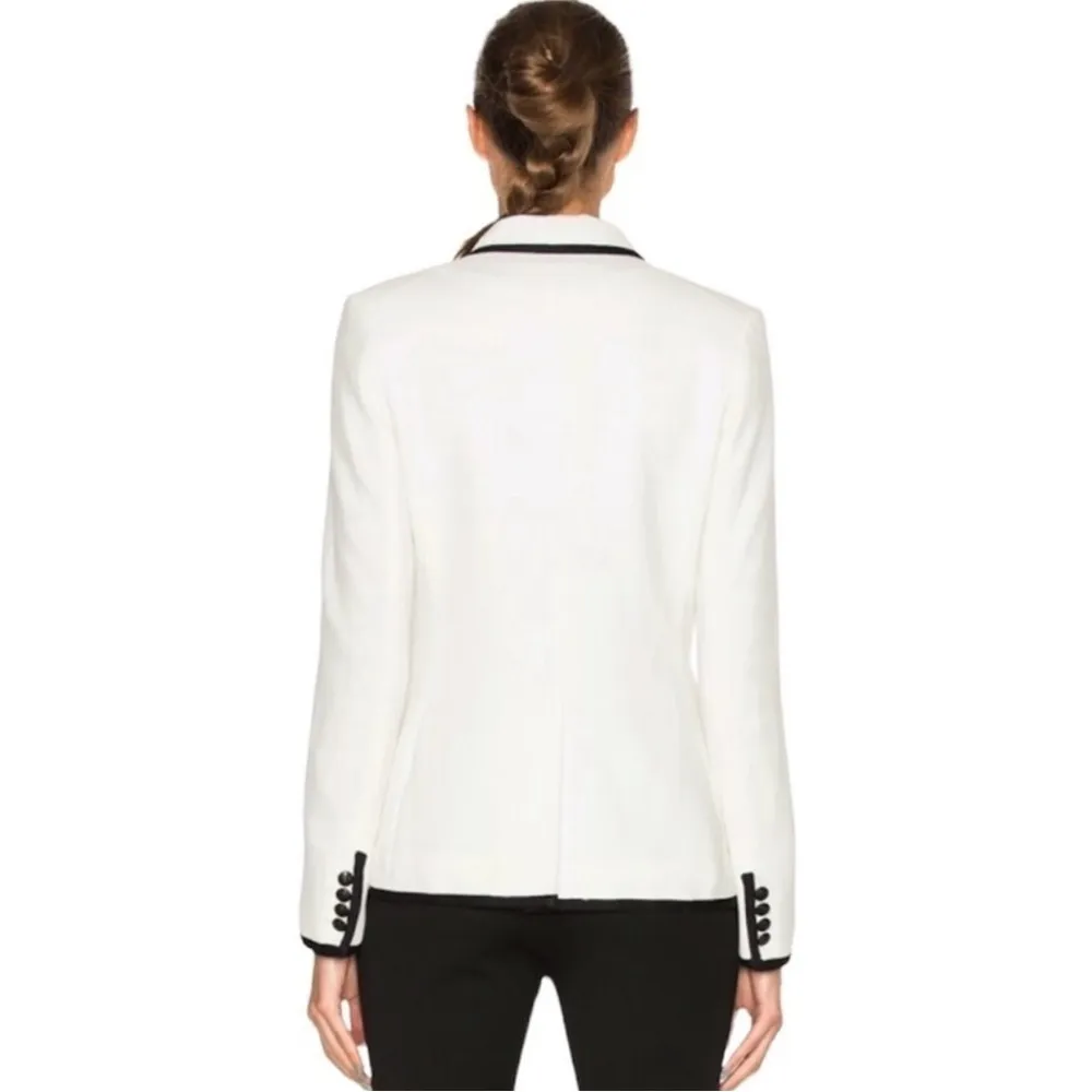 NWOT Veronica Beard Harriet Cutaway Contrast Blazer - Image 4