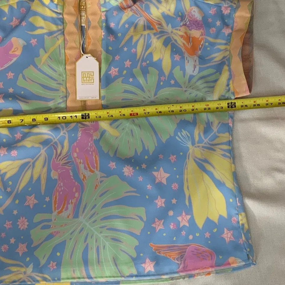 Emily McCarthy Parrot Party‎ Poppy Pullover NWT size large Blue - Image 6