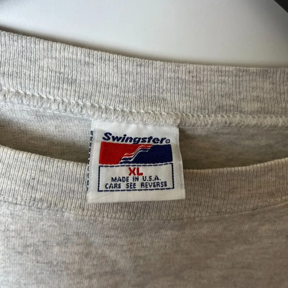 Vintage 90s MNX Incorporated T Shirt Gray XL Extra Large USA Graphic Tee Solid - Image 16