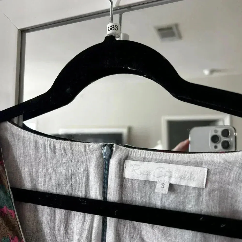 Rosie Cotswolds Dress Size Small Color Green Red - Image 3