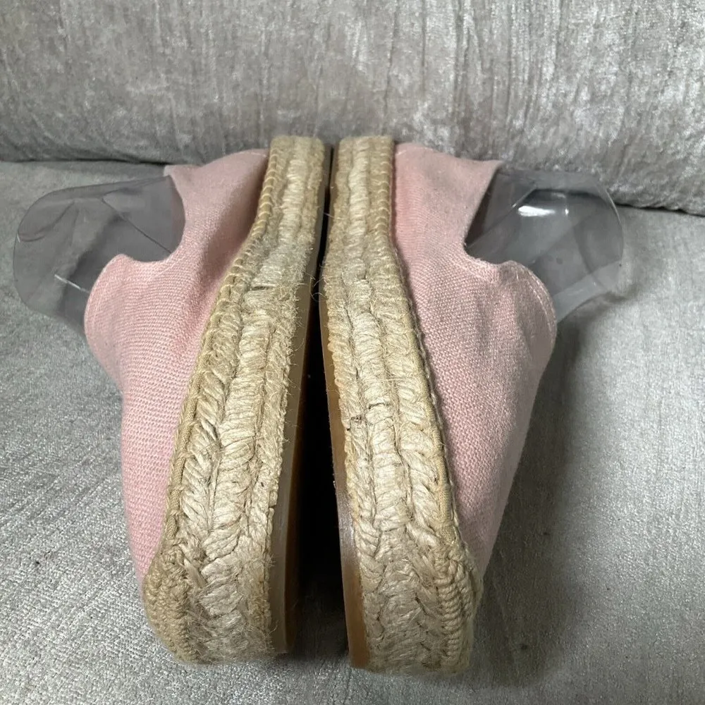 SOLUDOS Flats Espadrille Pink Canvas Shoes Slip On Resort Casual Closed Toe 11 - Image 5
