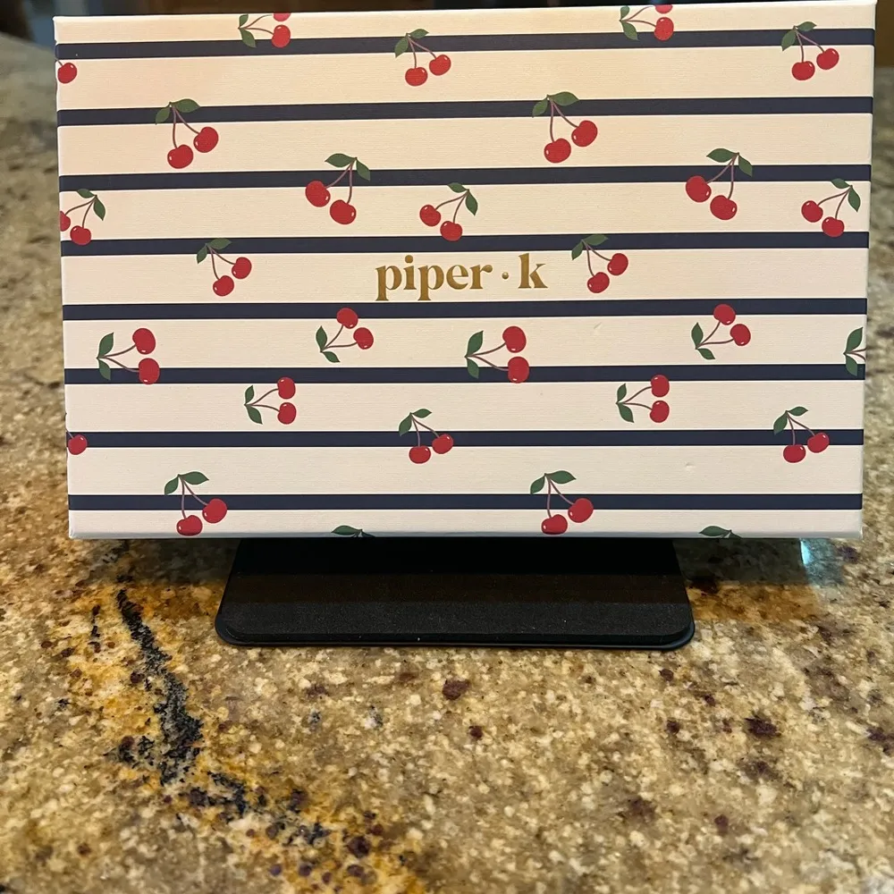 Piper L Cherry 🍒 Bag Charm | 12” Gold - Image 7