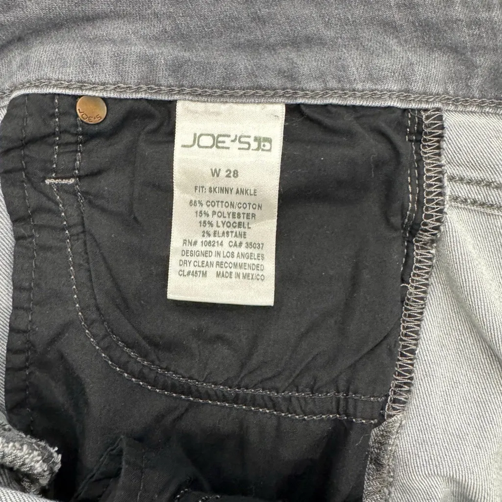 Joes Jeans Women 28 Dark Grey Skinny Ankle Dark Wash Denim - Image 4