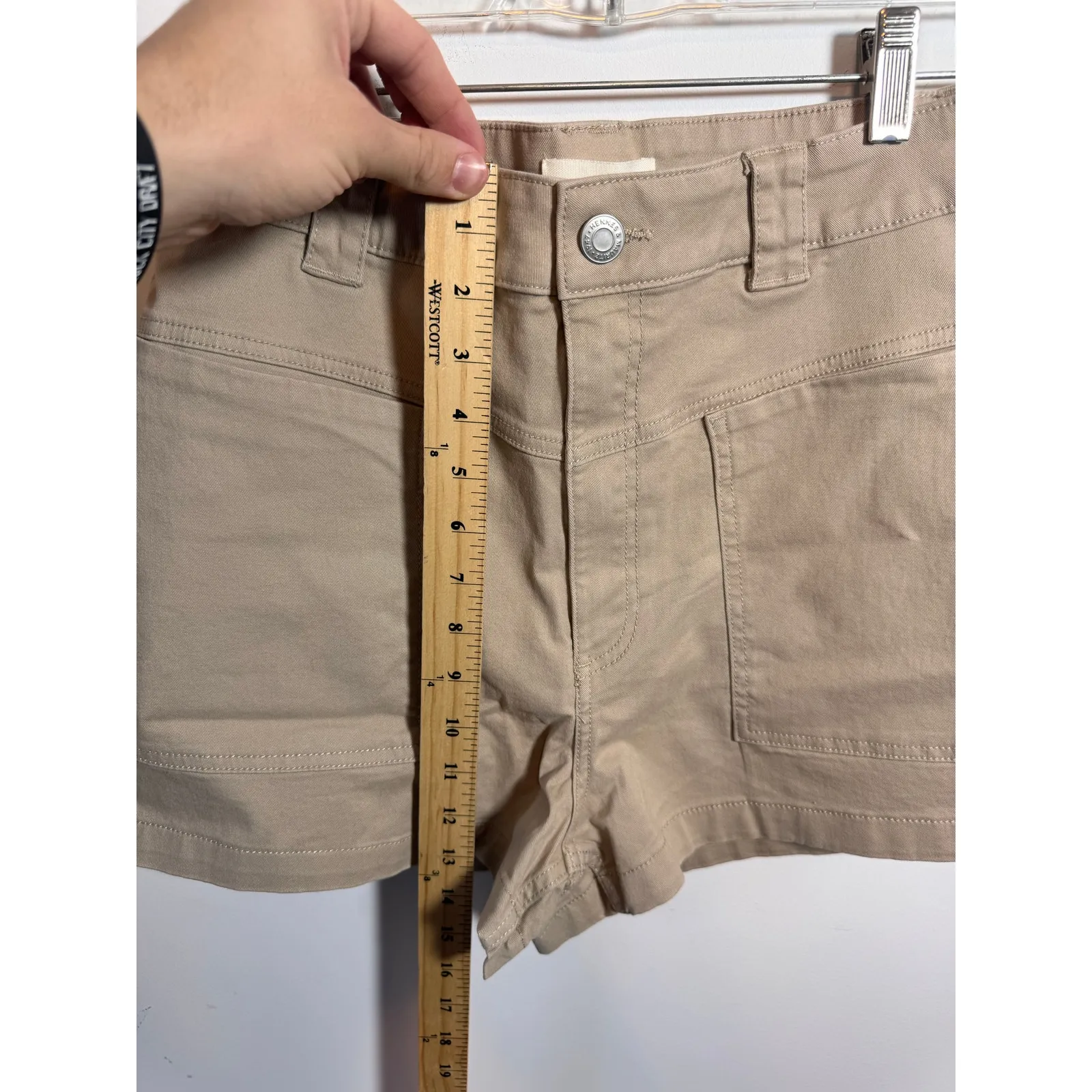 Brand New H&M Women's US 10 Brown Cargo Style Mom Shorts Hiking Outdoors - Image 9