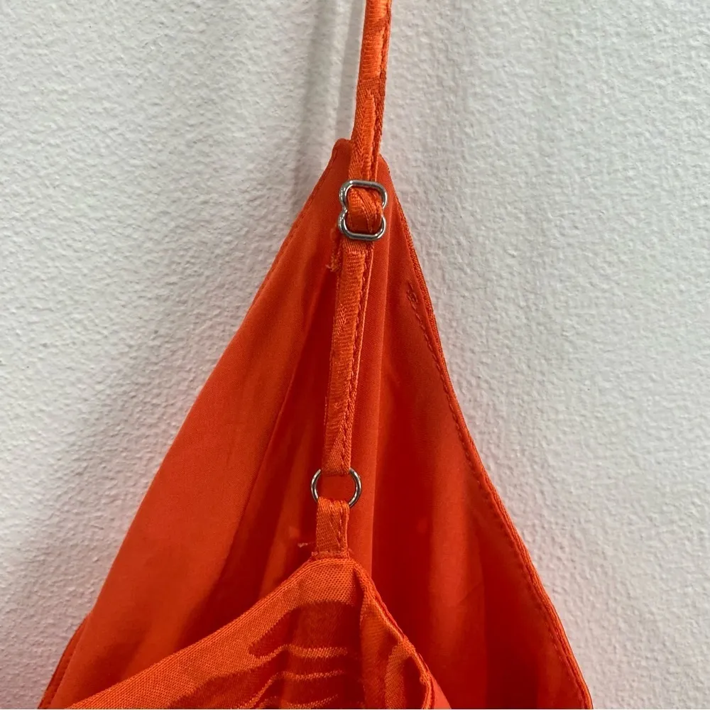 NWT Guess Jennifer Lopez Desta Romper in Tangerine Orange - Image 9