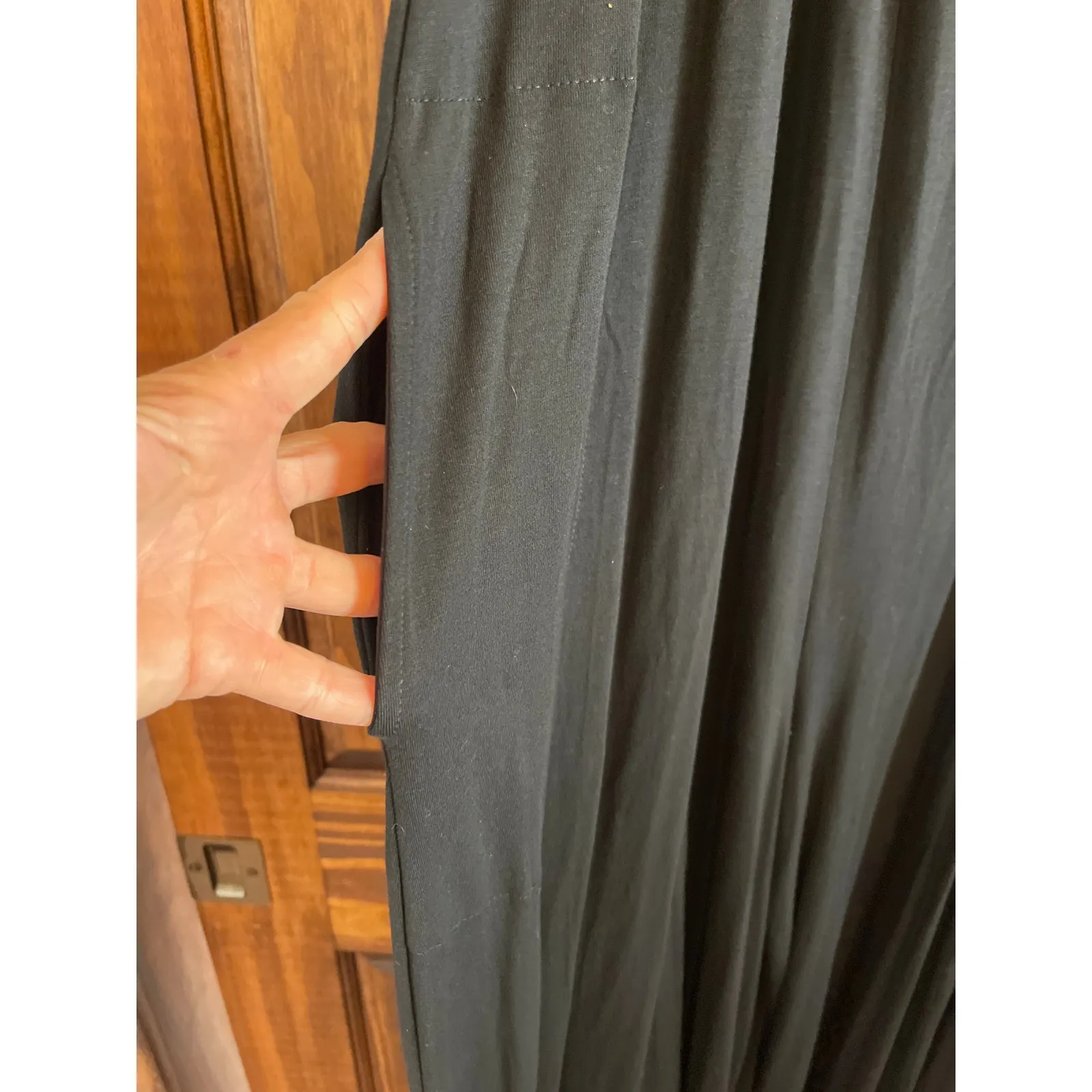 Free People Beach Black Sunday Stroll
Wide Leg One Sleeve Jumpsuit Small - Image 4