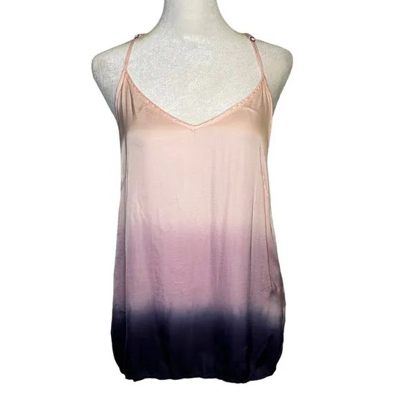 Young, Fabulous & Broke pink & purple dip-dyed ombre tank top size S - Image 2