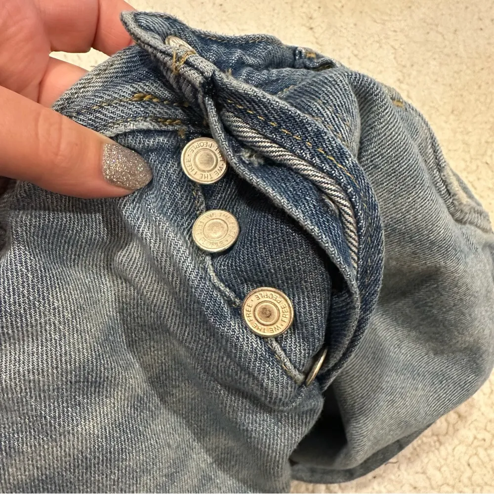 free people we the free maggie straight jeans size 26 - Image 3