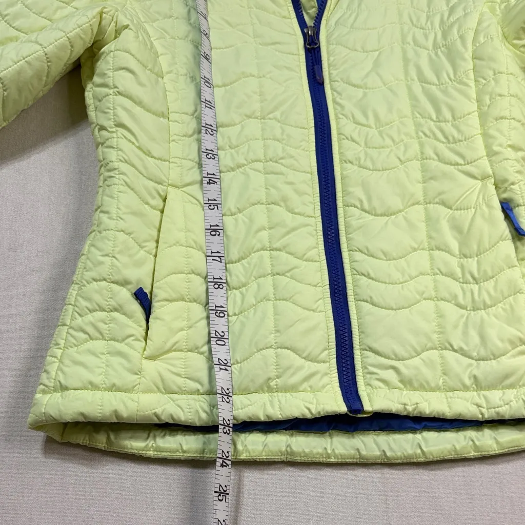 The North Face Women's Quilted Puffer Jacket - Pale Yellow with Blue Trim - Image 5