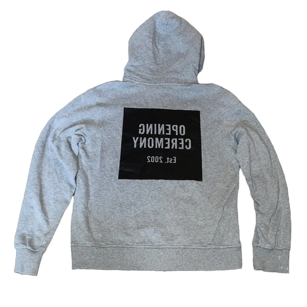 Grey Torch Unisex Box Logo Hoodie Pullover Sweatshirt Size XS - Image 8
