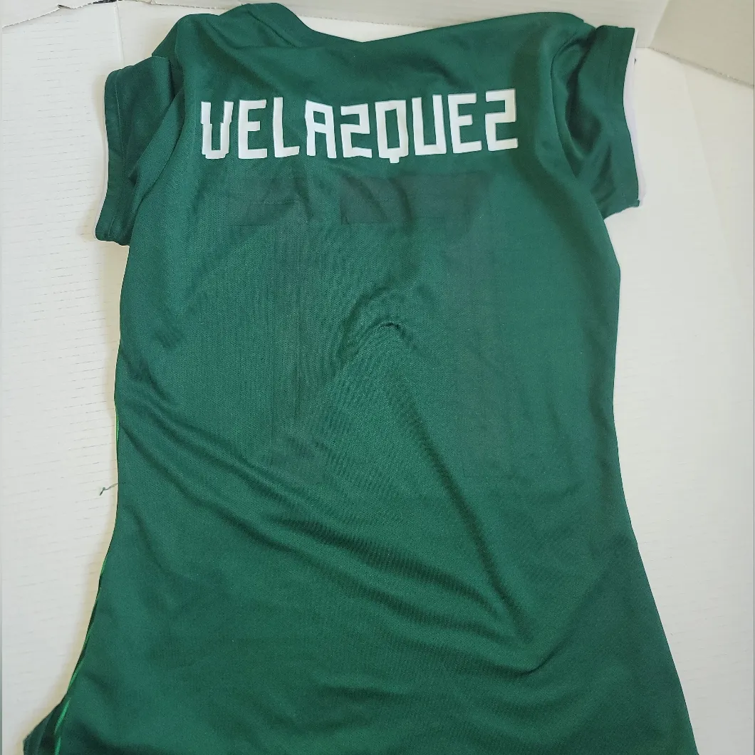 Adidas Mexico National Team Women's L #17 Soccer Futbol Jersey Velazquez - Image 3