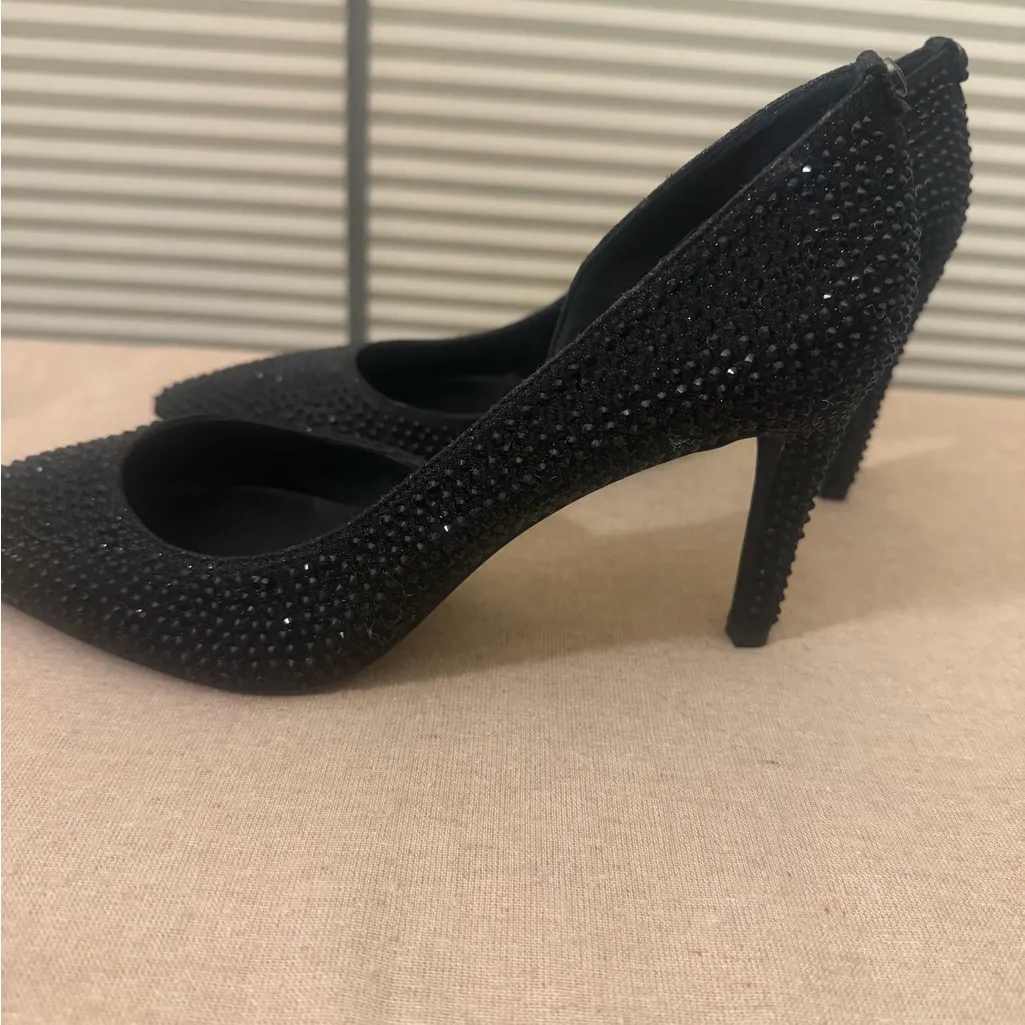 Michael Kors Beautiful Rhinestones Black Embellished Heels Brand New! - Image 3