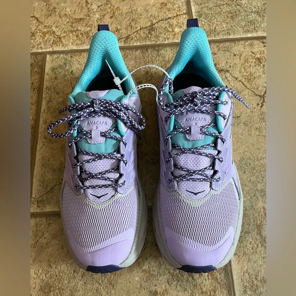 NWOT Hoka Anacapa 2 Low GTX hiking shoes sz 6Y/8W - Image 2