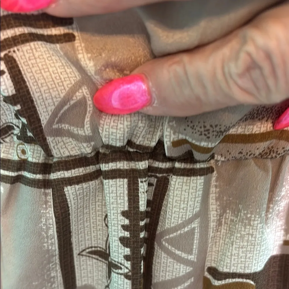 Peppermint Geometric Print Dress with Belt - Image 4