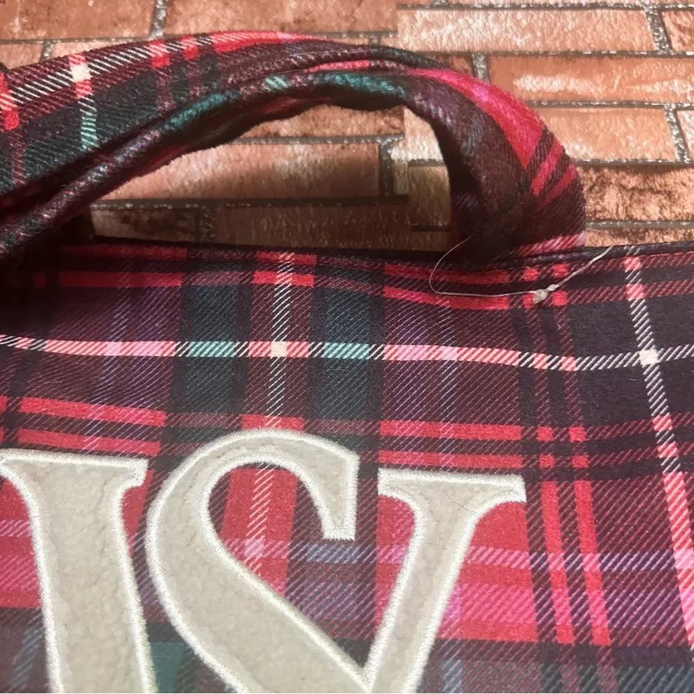 Victorias Secret Festive logo sherpa fleece tote Bag - Image 5