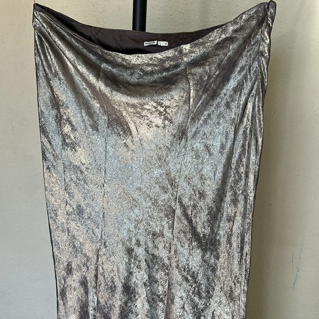 House of CB 'Clara' Pewter‎ Biased Cut Midi Skirt NWOT size XL - Image 3