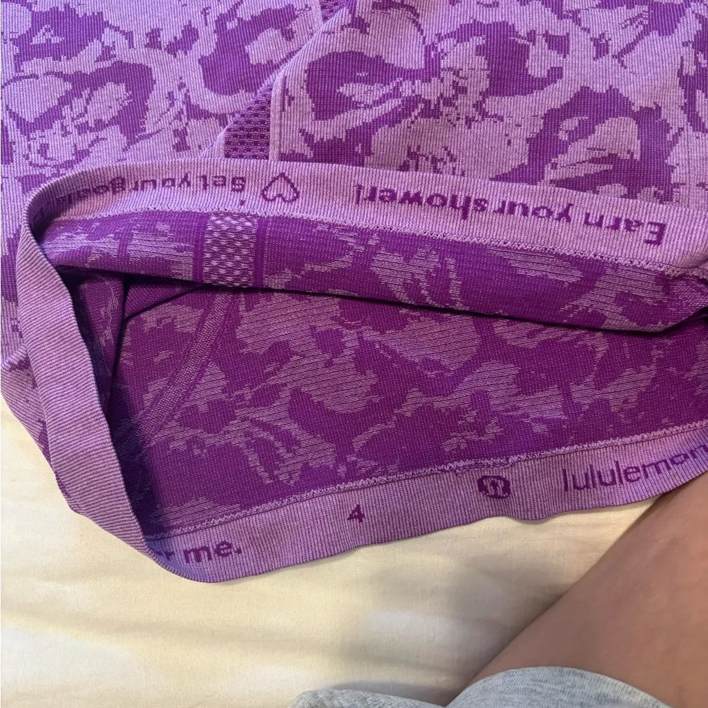 Lululemon Athletica Purple Patterned swiftly tech - Image 3