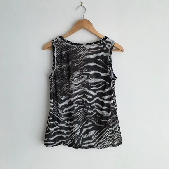 Chico's animal zebra print‎ tank top blouse - Image 3