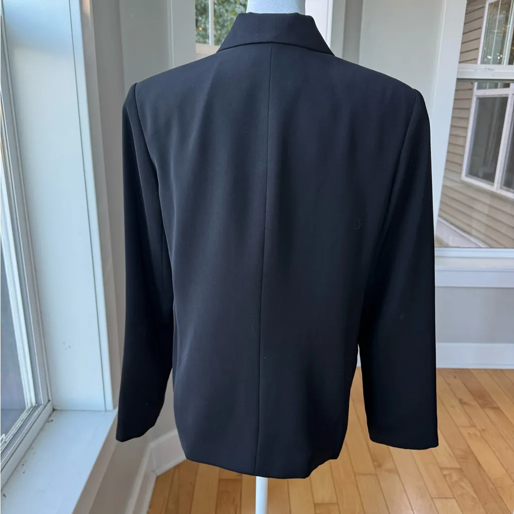 Liz Claiborne Villager Black Blazer Jacket Size 6 - Image 5