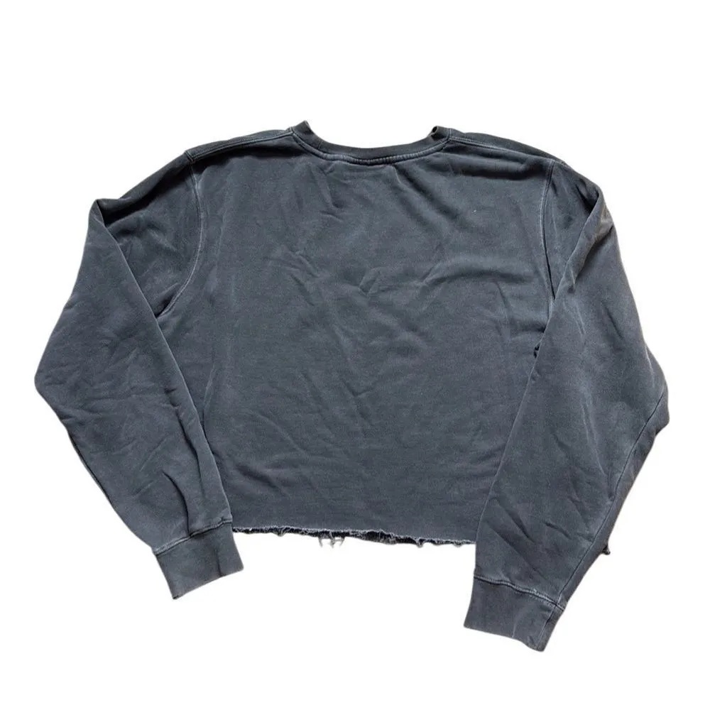 Phenomenal Black Lives Matter Embroidered Sweatshirt Gray Medium Cropped - Image 3