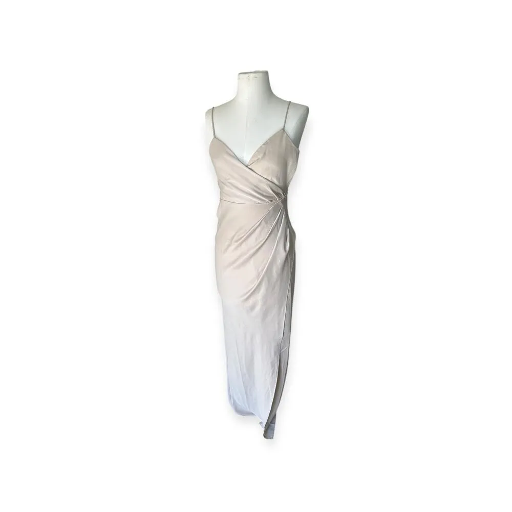 BHLDN Freya Satin Charmeuse Bridesmaid Dress in Champagne Sz 2 NWT Anthropologie - Image 3