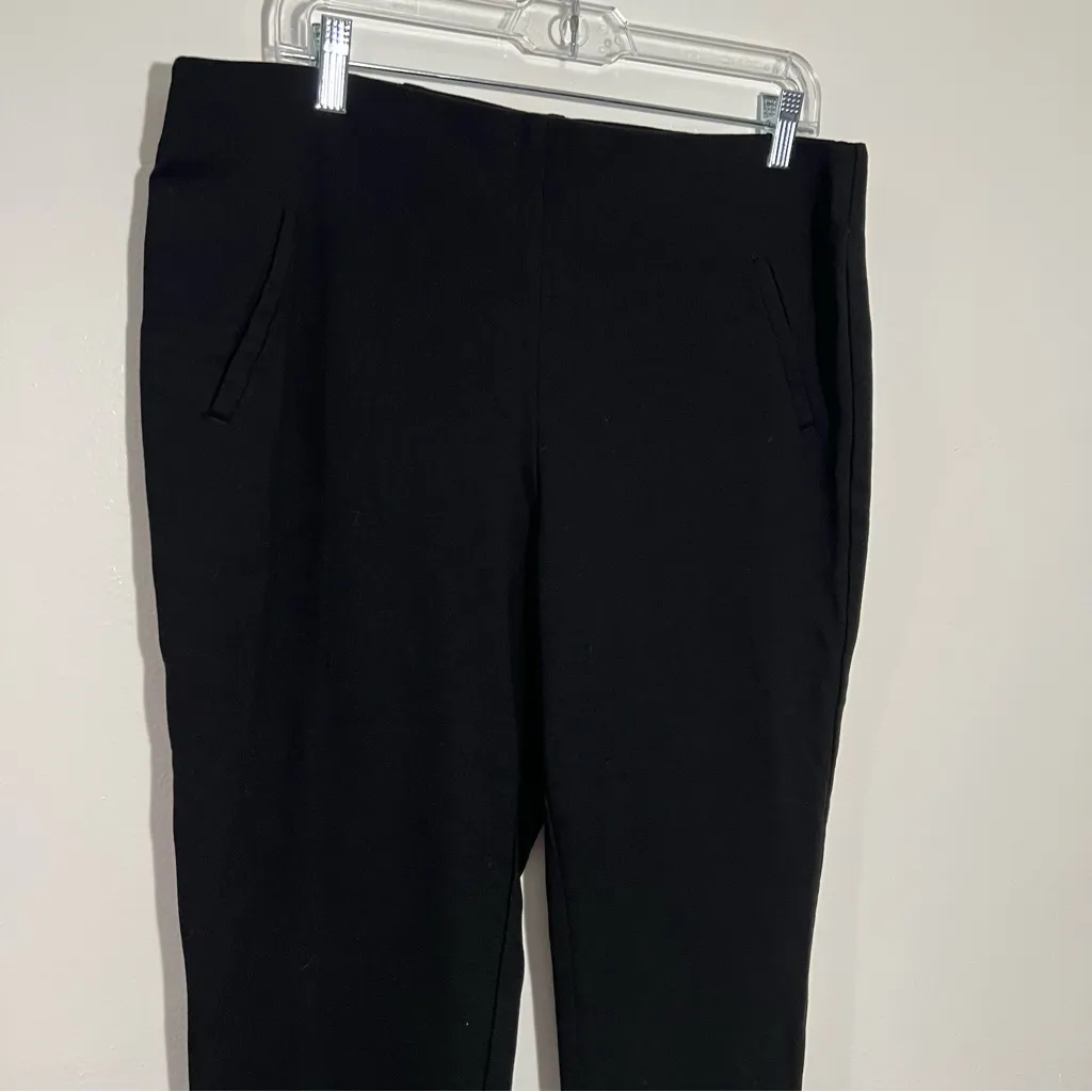 Chico's Ponte Slim Ankle Pants In Black Size 12‎ Chico's Size 2 - Image 3