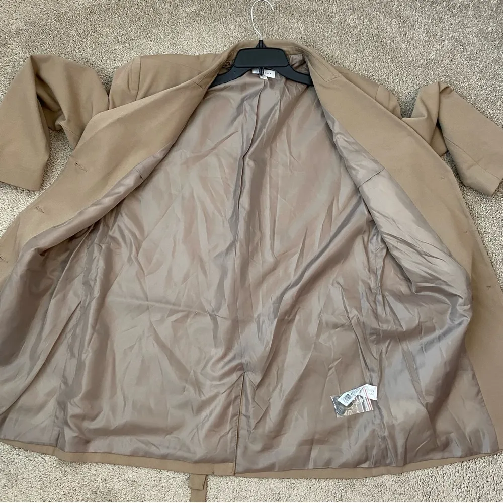 Topshop Belted Blazer Jacket Beige 12 - Image 10