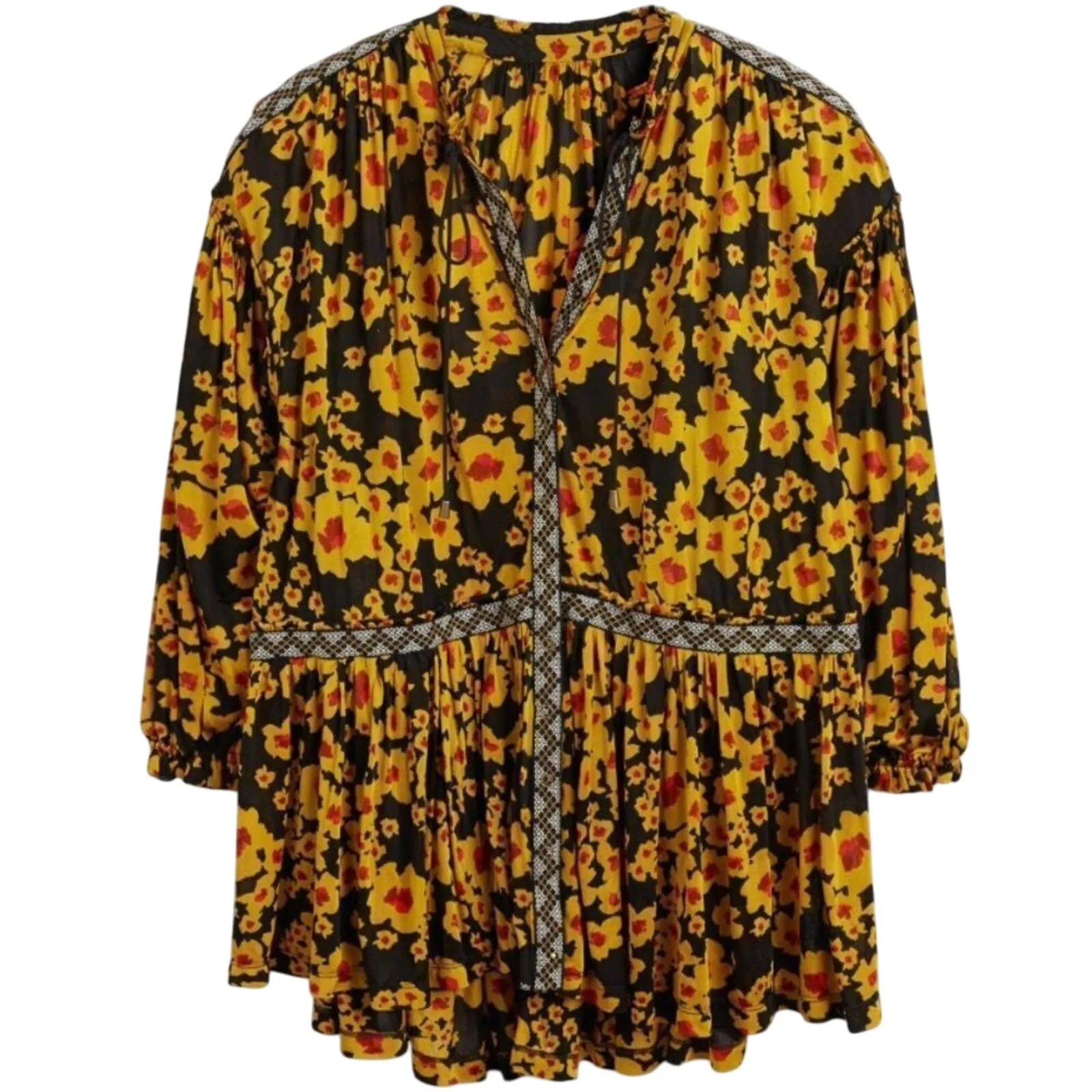 FREE PEOPLE Love Letter Tunic Top Mini Dress, Size Medium - Image 9