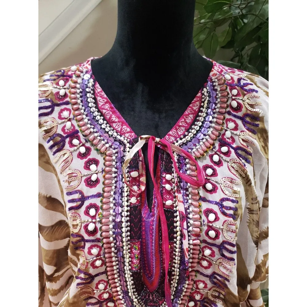 Nouveau Beach Women Multicolor Polyester V - Image 2