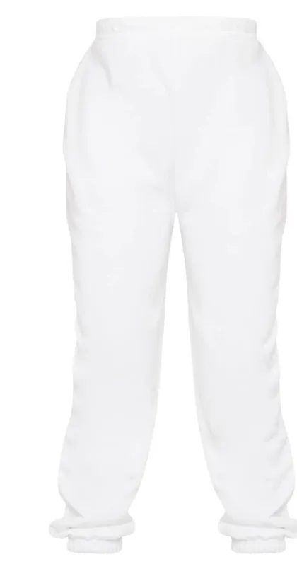 Pretty Little Thing Petite White Joggers - Image 5