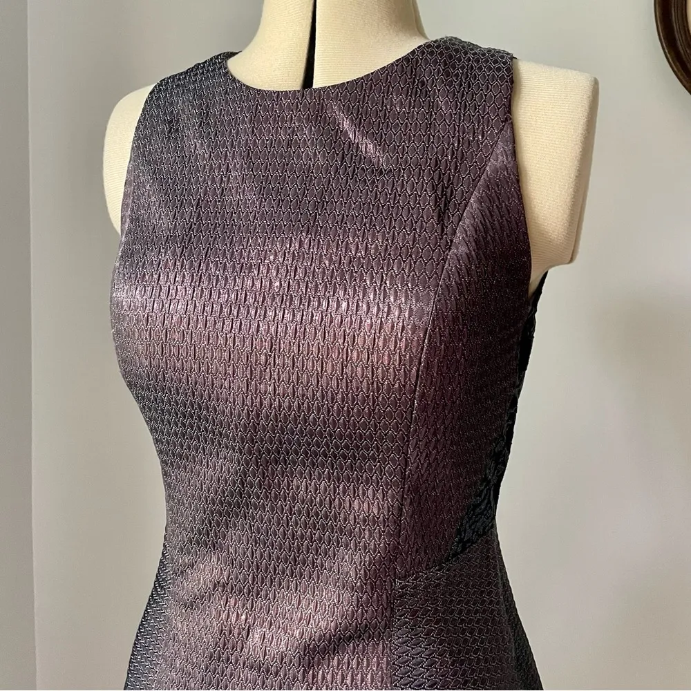 Bronze party dress with mesh leopard back - Phoebe Couture - Image 7