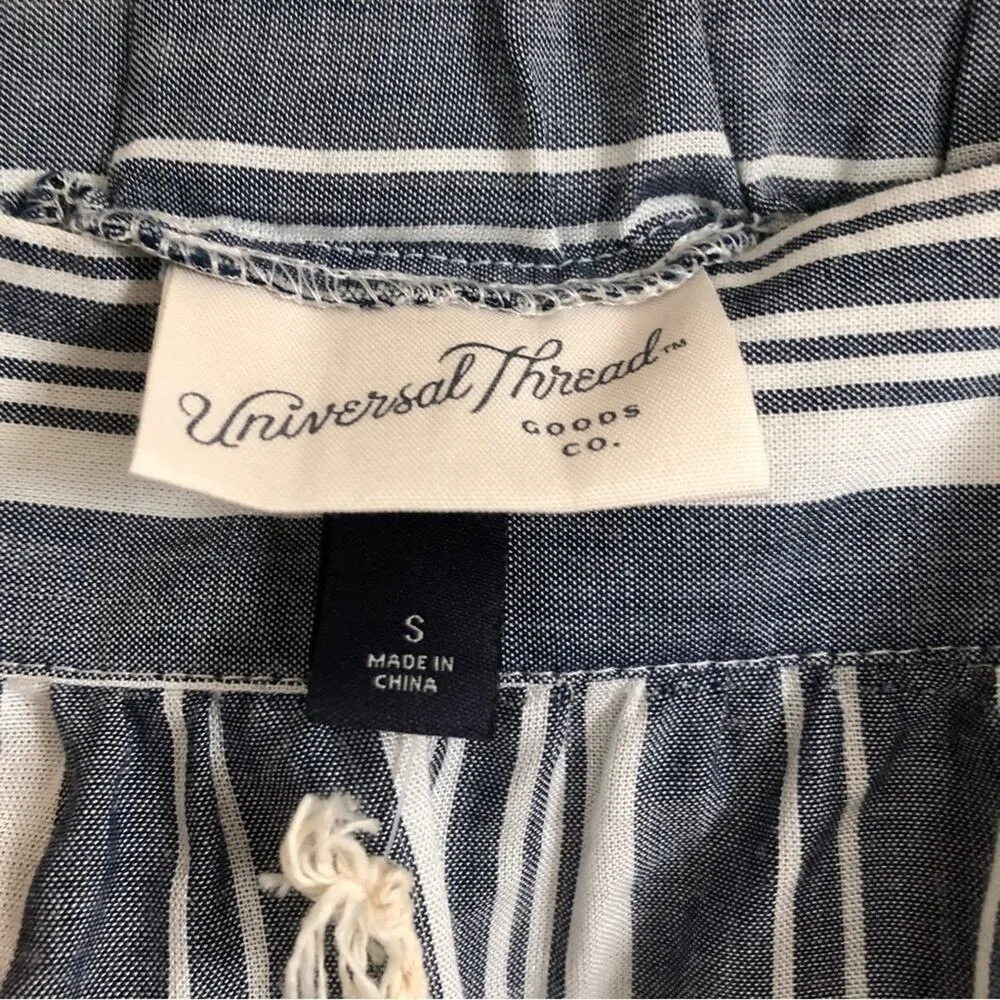 Target Universal Thread Goods Co Striped Boho Buttoned Sides Crop Tank Top Shirt - Image 5