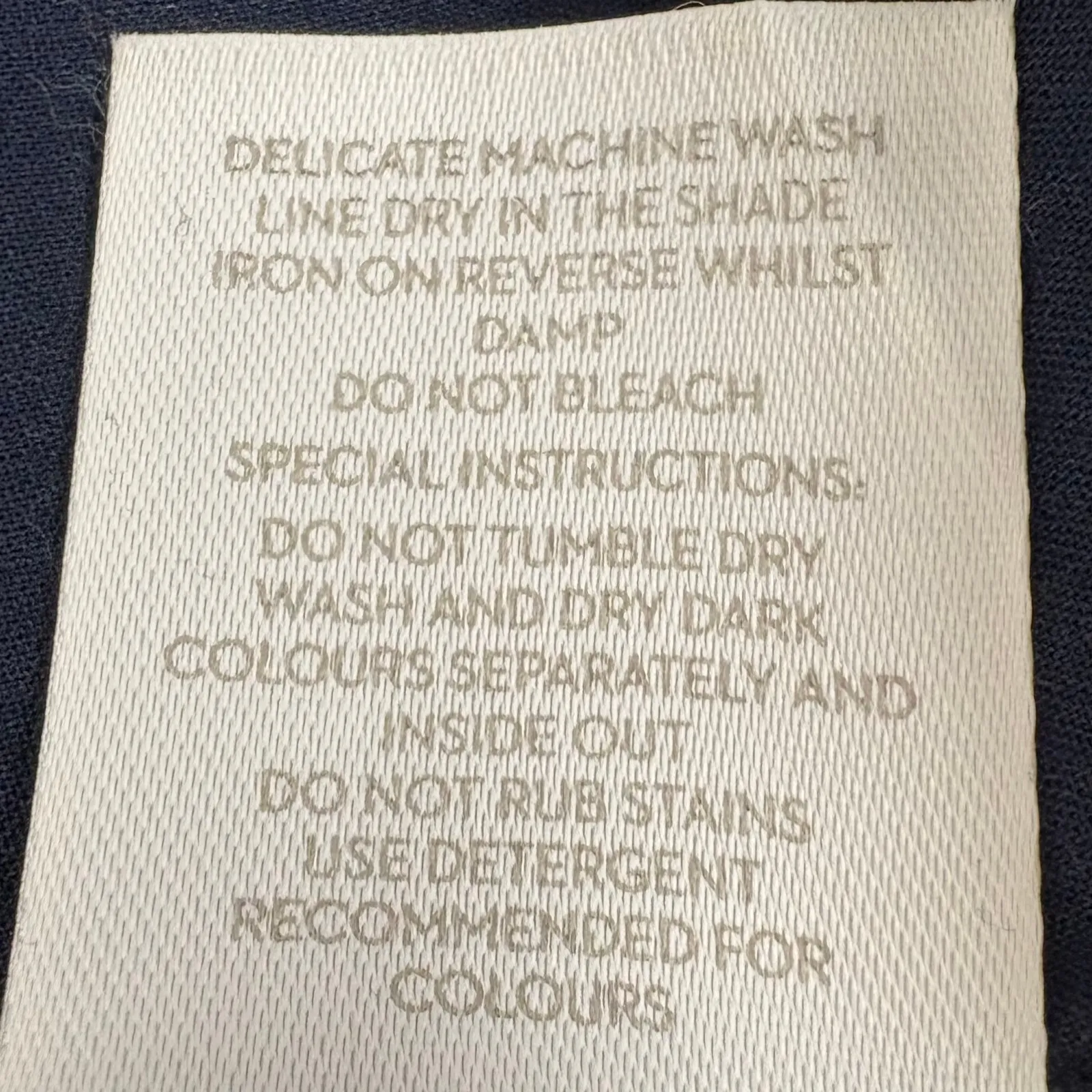 Boden St. Ives High Rise Paperbag Waist Linen Blend Trouser Pants Belt Blue 10R Size 10 - Image 6