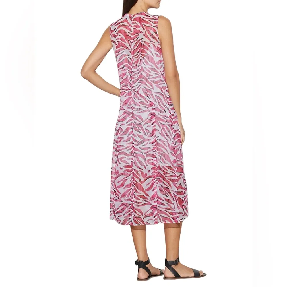 Equipment Tainelle Printed Silk Midi Dress Size Small In Sangria Multi - Image 2