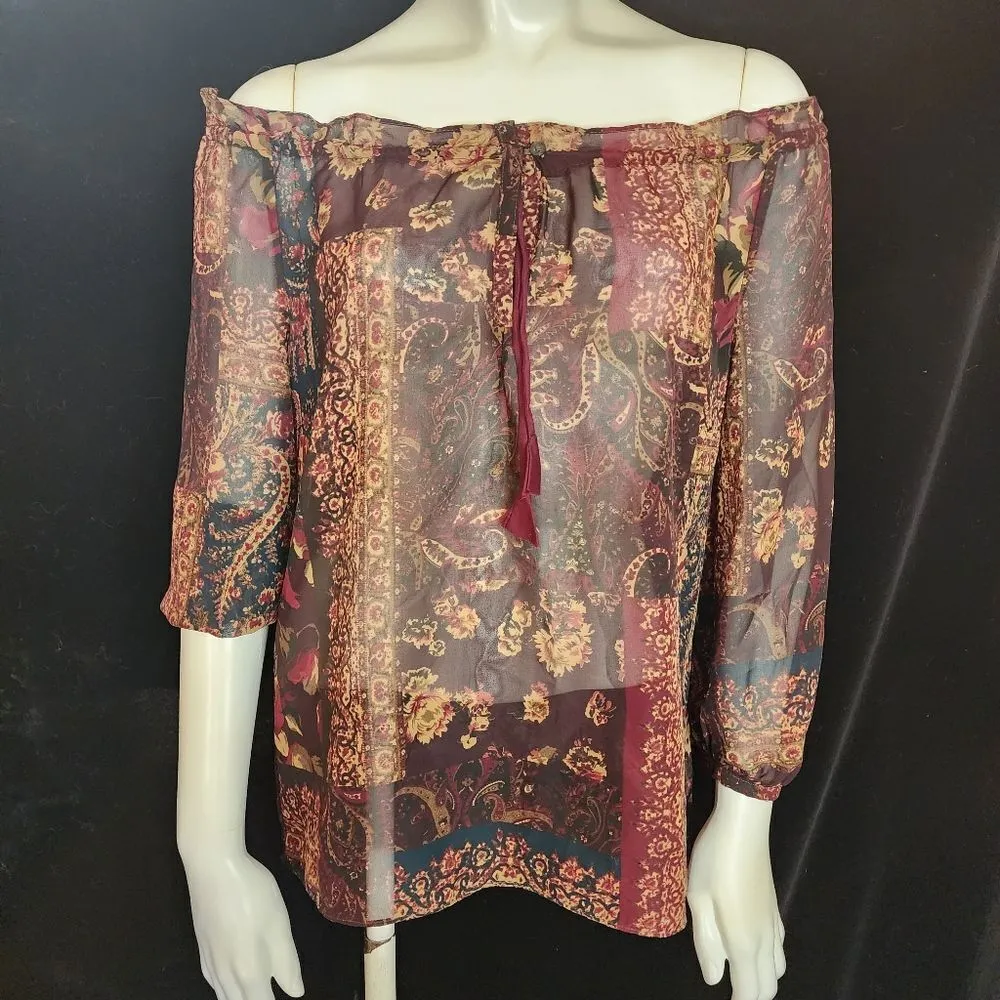 Chaps Sheer Blouse (SP) - Image 2