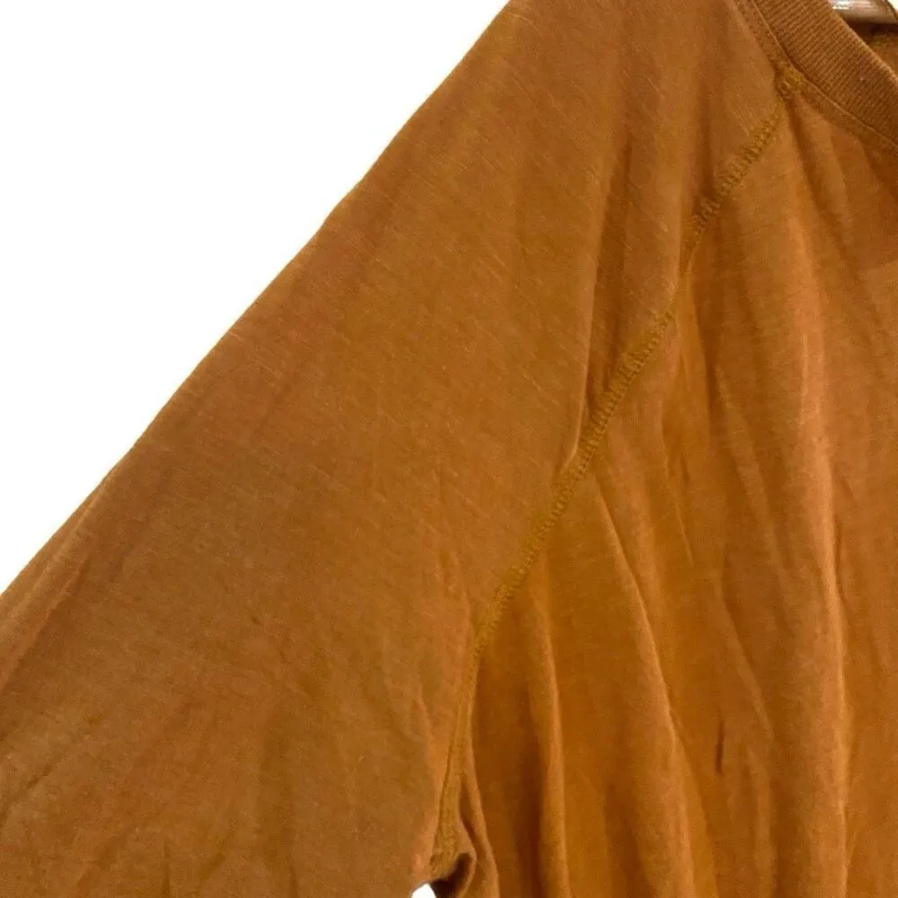 Terra & Sky size 3XL long sleeve mustard brown color comfy shirt crew neck - Image 3