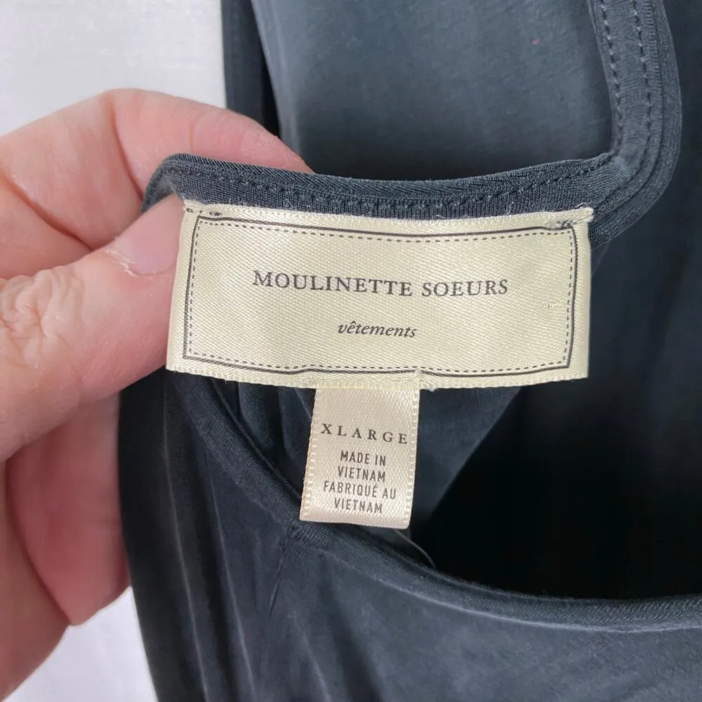 Anthropologie Moulinette Soeurs Black Lizzy Open Back Sleeveless Dress Sz.XL NWT - Image 8