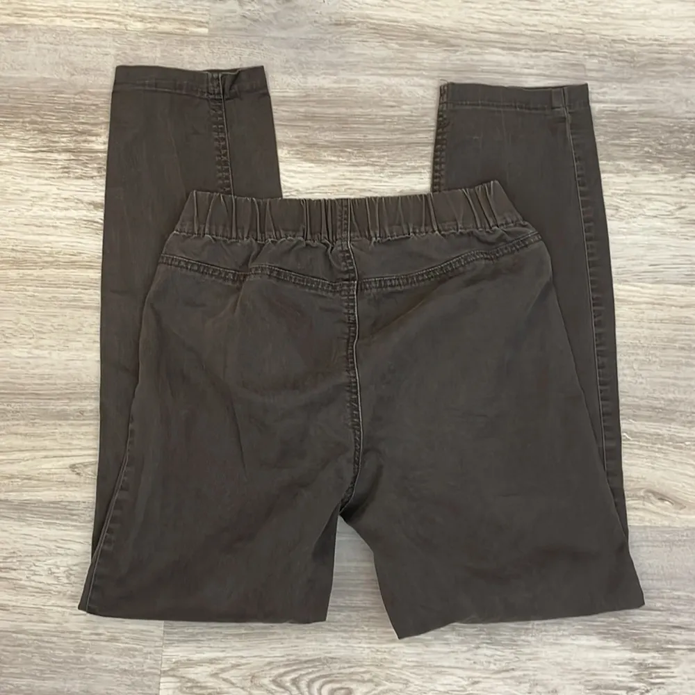 Espirit Chocolate Brown Pull On Elastic Waist Pants Size 2 - Image 5