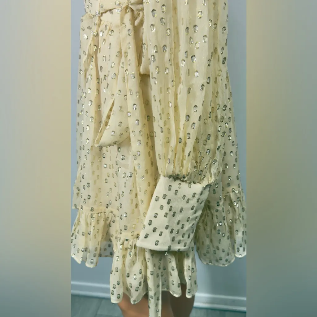 Zimmermann Cream Long Sleeve Dress - Image 6