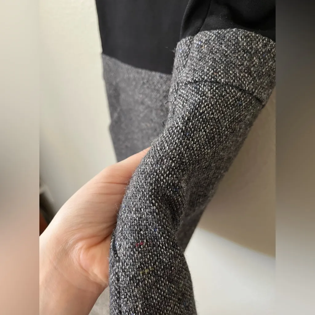 Theory Two Tone Wool Combo Skirt and Top Mini Dress Women's Size 0 - Image 12