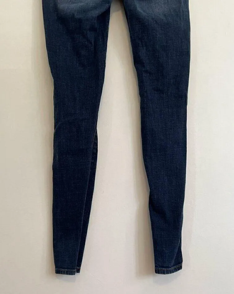 AMERICAN EAGLE AE Jegging Dark Wash Ripped Rips Distressed Jeggings Jeans 2 REG - Image 13