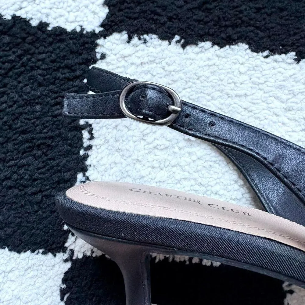 Charter Club Gilla Bow Kitten Heels 7.5 - Image 6