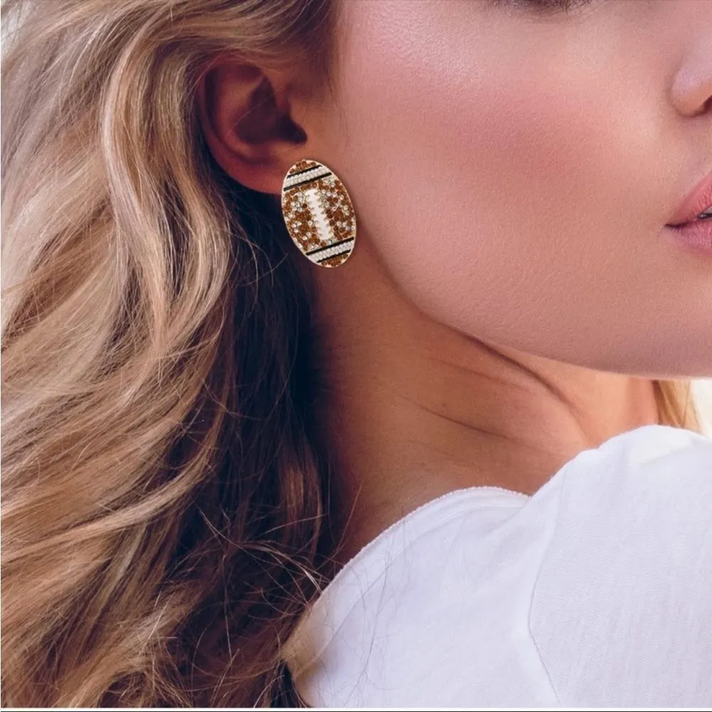 Bauble Bar "Game Day Glam" Football Earrings - Image 3