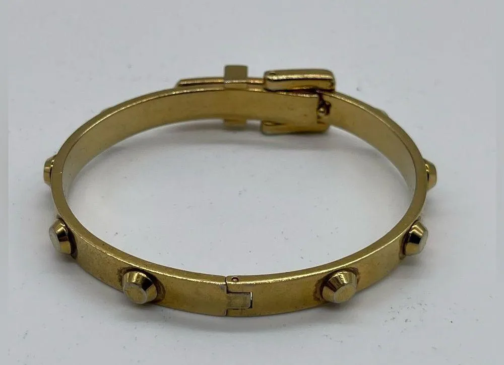 Michael Kors Gold Astor Stud Buckle Bangle - Image 2